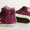 Sneakers Francy con paillettes e scritta a mano sulla suola