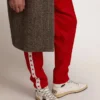 Sneakers Sky-Star con firma sulla caviglia e inserti in pelle di pony con stampa leopardata