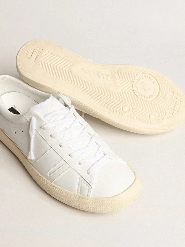 Sneakers sostenibili Yatay Modello 1B con tomaia bianca a base biologica e Y bianco