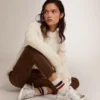 Sneakers Stardan in pelle bianca con effetto vissuto