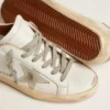 Sneakers Super-Star da donna con stella in pelle scamosciata e linguetta marrone sul tallone