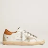 Sneakers Super-Star da uomo con stella in pelle scamosciata e linguetta marrone sul tallone
