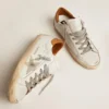 Sneakers Super-Star da uomo con stella in pelle scamosciata e linguetta marrone sul tallone