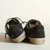 Sneakers V-Star in denim blu notte con stella e puntale in pelle nera