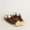 Sneakers V-Star LTD da uomo in pelle scamosciata marrone scuro con stella tono su tono
