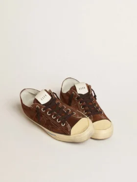 Sneakers V-Star LTD da uomo in pelle scamosciata marrone scuro con stella tono su tono