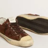 Sneakers V-Star LTD da uomo in pelle scamosciata marrone scuro con stella tono su tono
