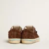 Sneakers V-Star LTD da uomo in pelle scamosciata marrone scuro con stella tono su tono