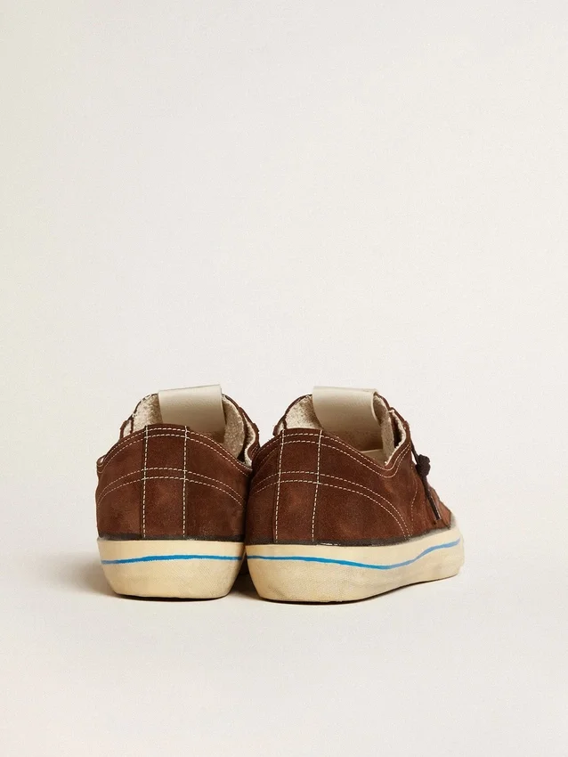 Sneakers V-Star LTD da uomo in pelle scamosciata marrone scuro con stella tono su tono