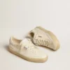 Soul Star da donna in nappa bianca con linguetta sul tallone in pelle bianca