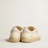 Soul Star da donna in nappa bianca con linguetta sul tallone in pelle bianca