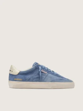 Soul Star da uomo in pelle scamosciata blu denim