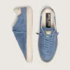 Soul Star da uomo in pelle scamosciata blu denim