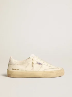 Soul Star in pelle nappa bianca con stella in pelle bianca