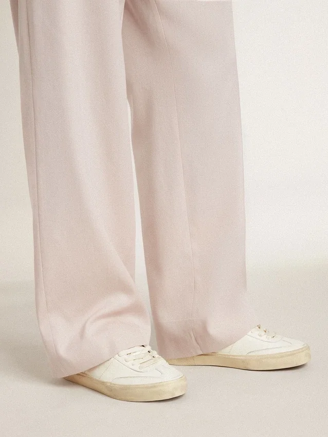Soul Star in pelle nappa bianca con stella in pelle bianca