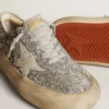 Space-Star da donna in glitter argento con stella grigio ghiaccio