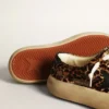 Space-Star da donna in pelle di pony con stampa leopardata e stella nera