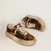 Scarpe Space-Star da donna in pelle di pony con stampa animalier e fodera in shearling