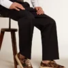Space-Star da uomo in pelle di pony con stampa animalier e fodera in shearling