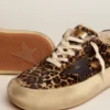 Scarpe Space-Star da donna in pelle di pony con stampa animalier e fodera in shearling