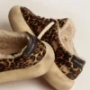 Scarpe Space-Star da donna in pelle di pony con stampa animalier e fodera in shearling