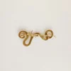 Spilla a forma di serpente color oro antico