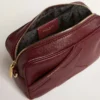 Star Bag in pelle rosso vino con stella tono su tono
