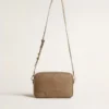 Star Bag in pelle verde salvia con stella tono su tono