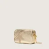 Star Bag Mini in pelle color platino con stella Swarovski