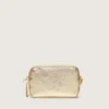 Star Bag Mini in pelle color platino con stella Swarovski