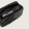 Star Bag Mini in pelle nera con stella in cristallo Swarovski