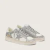 Stardan da donna in pelle bianca e glitter
