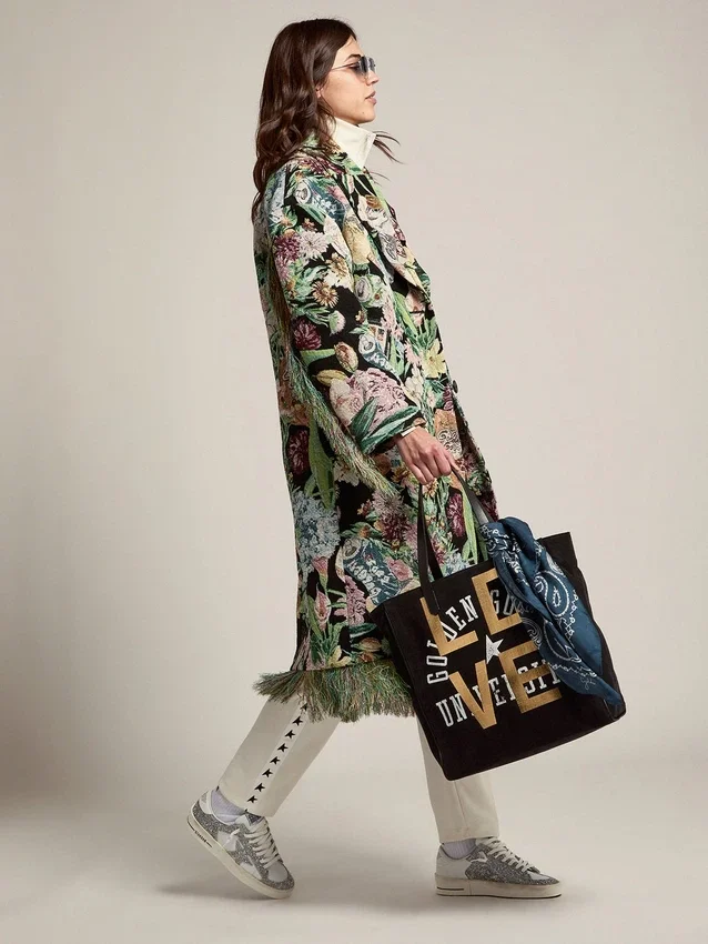 Stardan da donna in pelle bianca e glitter