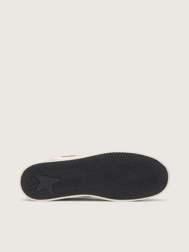 Stardan da uomo in mesh e nabuk con stella in nappa e linguetta sul tallone in pelle