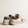 Stardan da uomo in nappa e pelle di pony con stella in pelle scamosciata marrone