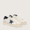 Stardan da uomo in pelle scamosciata beige con stella blu