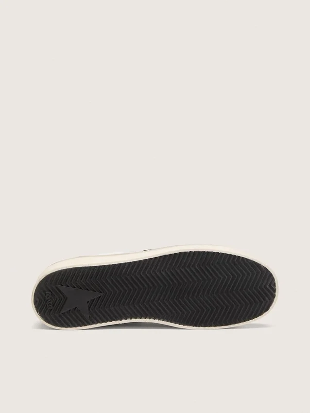 Stardan da uomo in pelle scamosciata beige con stella blu