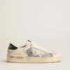 Stardan in pelle bianca e mesh con stella in pelle bianca