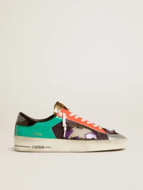 Stardan LAB da uomo in vernice e mesh con stella in gomma