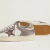 Stardan LTD da donna in pelle nappa e pelle scamosciata con stella in pelle scamosciata color malva e linguetta sul tallone in pelle scamosciata color lavanda