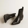 Stivali Debbie da donna in pelle nera