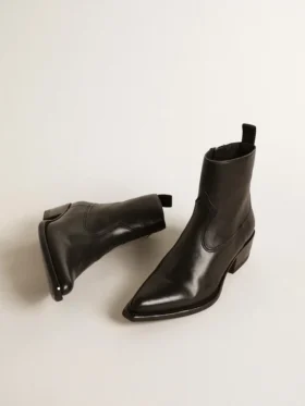 Stivali Debbie da donna in pelle nera