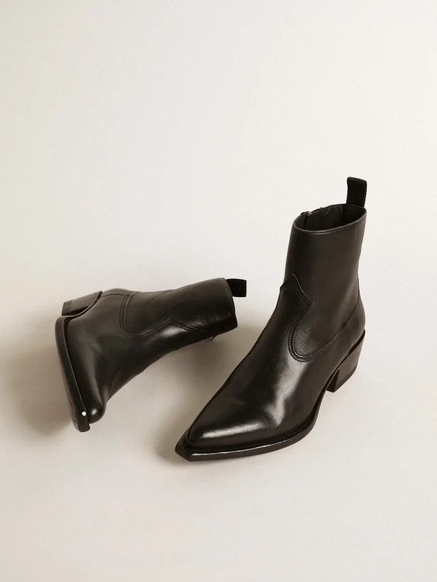 Stivali Debbie da donna in pelle nera