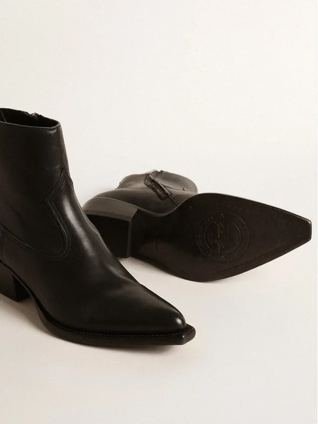 Stivali Debbie da donna in pelle nera