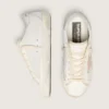 Super-Star da donna con cristalli Swarovski e stella in pelle grigio fumo