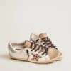Super-Star da donna con stampa leopardata e stella in cristalli Swarovski