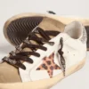 Super-Star da donna con stampa leopardata e stella in cristalli Swarovski