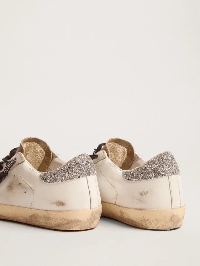 Super-Star da donna con stampa leopardata e stella in cristalli Swarovski