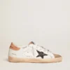 Super-Star da donna con stella glitterata nera e linguetta sul tacco rosa