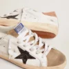 Super-Star da donna con stella glitterata nera e linguetta sul tacco rosa